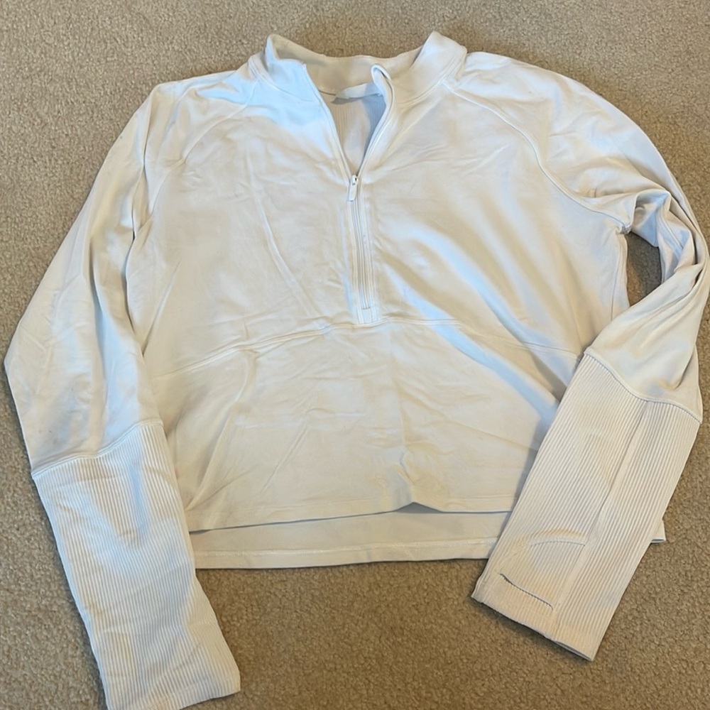 Crop half zip